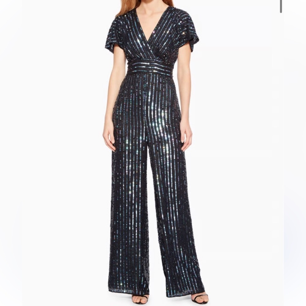 Parker Black Sequin Jumpsuit
